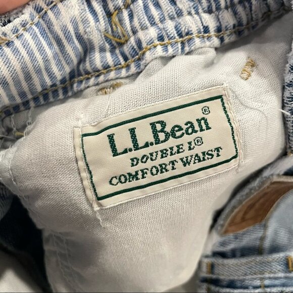 Vintage LL Bean High Waisted Jeans Sz 4P XS Light Denim Double L Comfort Waist - Picture 8 of 13